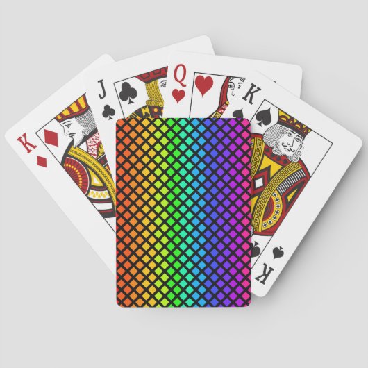 Rainbow of Diamonds spielende Karten Spielkarten (Rückseite)