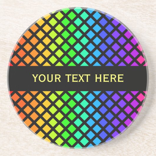 Rainbow of Diamonds Untersetzer, anpassen Getränkeuntersetzer (Vorne)