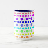Rainbow of Dots Tasse - Wählen Sie Ihren Stil & Ih (Zentrum)