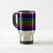 Rainbow of Dots Tasse - wählen Sie Stil & Farbe (Vorderseite Links)