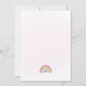 Rainbow of Fun Birthday Party Einladung helle Farb (Rückseite)