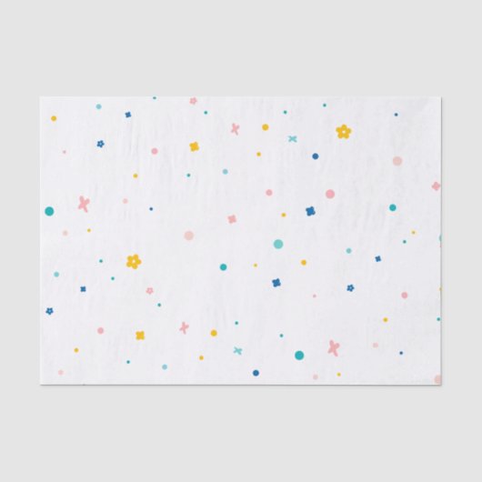 Rainbow of Fun Birthday Party Thema Seidenpapier (Vorderseite)