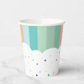 Rainbow of Fun Birthday Party Theme Pappbecher (Links)