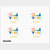 Rainbow of Fun Birthday Party Theme Sticker (Blatt)