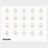 Rainbow of Fun Birthday Party Theme Sticker (Blatt)