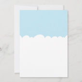 Rainbow of Fun Blue Boy Birthday Einladung (Rückseite)