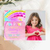 Rainbow of Fun with Picture Landscape Einladung