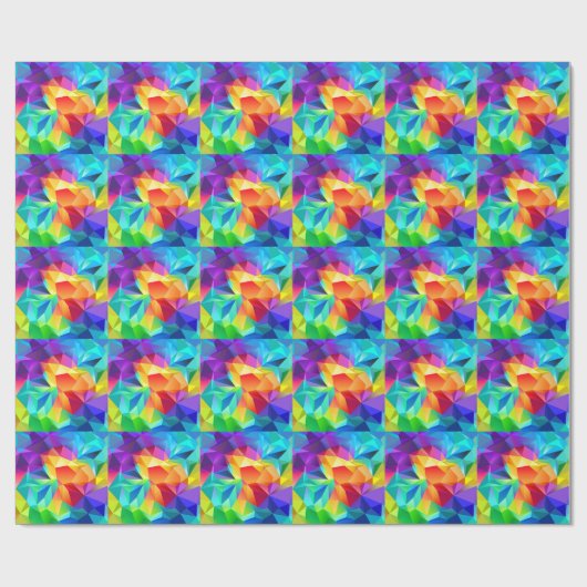 Rainbow of Happy Colors Custom Gift Geschenkpapier (Flach)