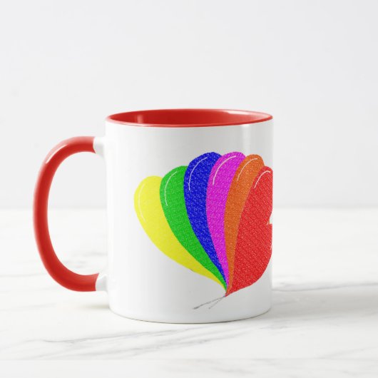 Rainbow of Heart Balloons Combo Tasse (Links)