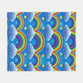 Rainbow of Hope - Cosy Baby Blanket Fleecedecke (Vorderseite (Horizontal))