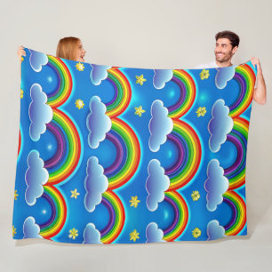 Rainbow of Hope - Cosy Baby Blanket Fleecedecke