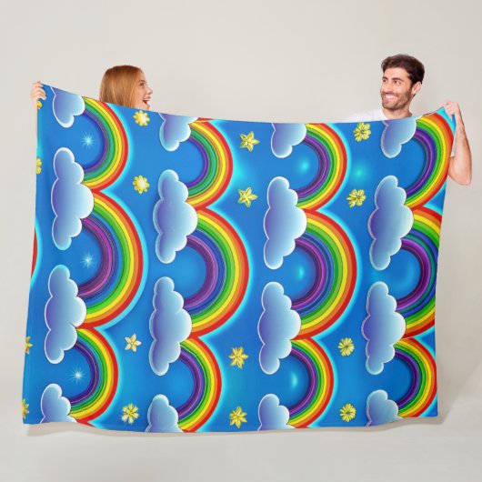 Rainbow of Hope - Cosy Baby Blanket Fleecedecke (Beispiel)
