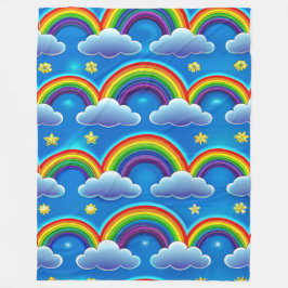 Rainbow of Hope - Cosy Baby Blanket Fleecedecke