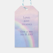 Rainbow of hope - pastel, eheliche danke dir geschenkanhänger (Vorderseite)