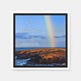 Rainbow of Liebe & Happiness, Hochzeit Serviette