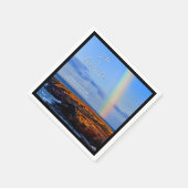 Rainbow of Liebe & Happiness, Hochzeit Serviette (Ecke)