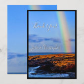 Rainbow of Liebe & Happiness, Wedding, Danke Einladung (Vorne/Hinten)