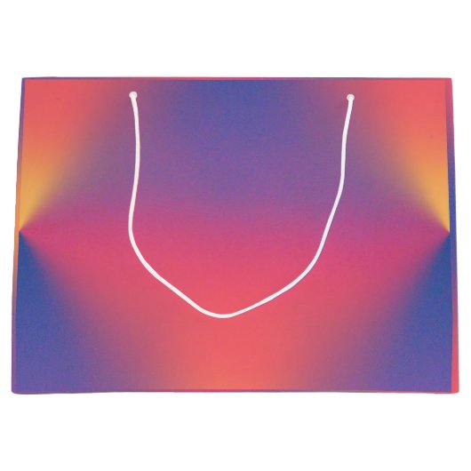 Rainbow of Pastel Colors Diamond Shapes Große Geschenktüte (Vorderseite)