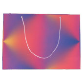 Rainbow of Pastel Colors Diamond Shapes Große Geschenktüte (Rückseite)