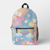 Rainbow of Possibilities – Soft Pastel School Back Bedruckter Rucksack (Vorderseite)