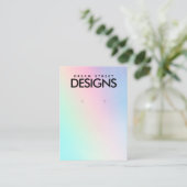 Rainbow-Ofenanzeige Visitenkarte (Stehend Vorderseite)
