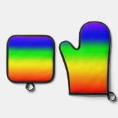 Rainbow Ofenhandschuh & Topflappen-Set (Vorderseite)
