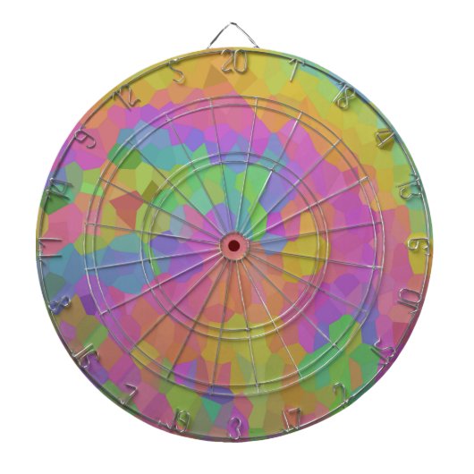 Rainbow Oil Mosaics Dartscheibe (vorne)