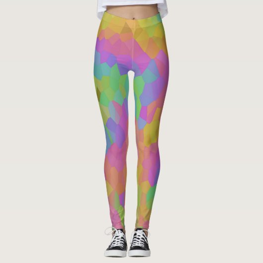 Rainbow Oil Mosaics Leggings (Vorderseite)