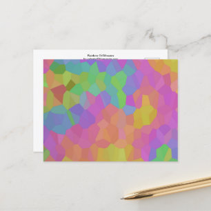 Rainbow Oil Mosaics Postkarte