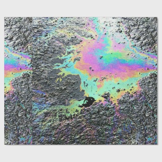 Rainbow Oil Slick Geschenkpapier (Flach)