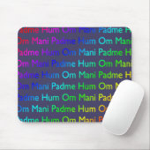 Rainbow Om Mani Padme Hum auf Lila Mousepad (Mit Mouse)