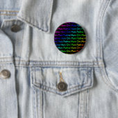 Rainbow Om Mani Padme Hum (auf schwarz) Button (Beispiel)