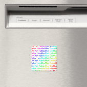 Rainbow Om Mani Padme Hum Magnet (In Situ (Geschirrspüler))