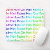 Rainbow Om Mani Padme Hum Mousepad (Mit Mouse)