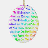 Rainbow Om Mani Padme Hum Ornament (Rechts)