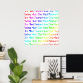 Rainbow Om Mani Padme Hum Print Poster (Heimbüro)