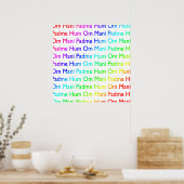 Rainbow Om Mani Padme Hum Print Poster (Küche)