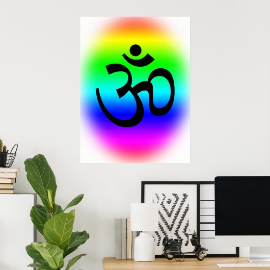 Rainbow Om Poster (Heimbüro)