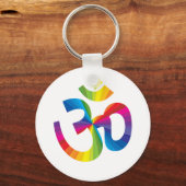 Rainbow Om Schlüsselanhänger (Vorderseite)