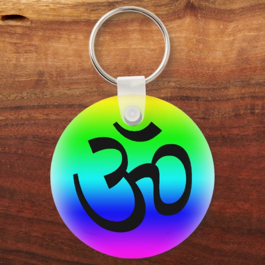 Rainbow Om Schlüsselanhänger (Vorderseite)