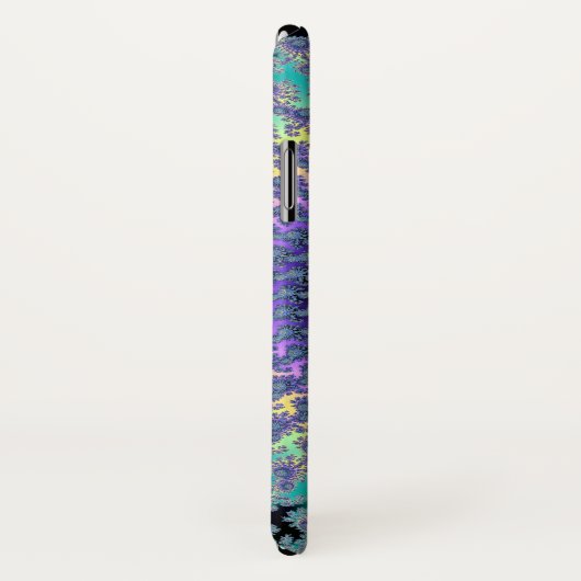 Rainbow Om Yin-Yang Fraktal iPhone X Case (Hinten/Rechts)