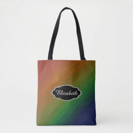 Rainbow Ombre | Abstrakte farbenfrohe Flagge Tasche