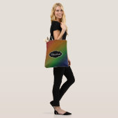 Rainbow Ombre | Abstrakte farbenfrohe Flagge Tasche (Am Model)