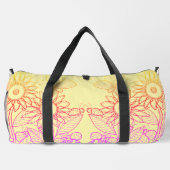 Rainbow Ombre Butterfly & Ladybugs Duffle Bag (Rückseite)
