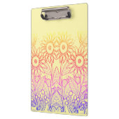 Rainbow Ombre Butterfly & Ladybugs Klemmbrett (Links)