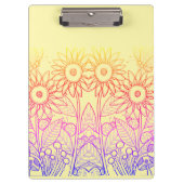 Rainbow Ombre Butterfly & Ladybugs Klemmbrett (Vorderseite)