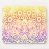 Rainbow Ombre Butterfly & Ladybugs Mousepad (Vorne)