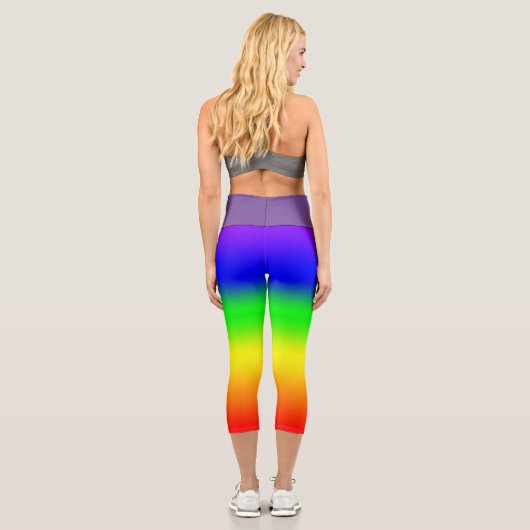 Rainbow Ombre Capri Leggings (Rückseite)