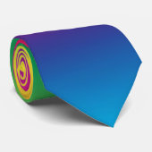 Rainbow Ombre Gay Pride Business Office Krawatte (Gerollt)