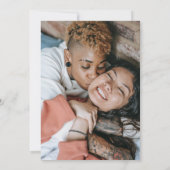 Rainbow Ombre Gay Wedding Save the Date (Rückseite)